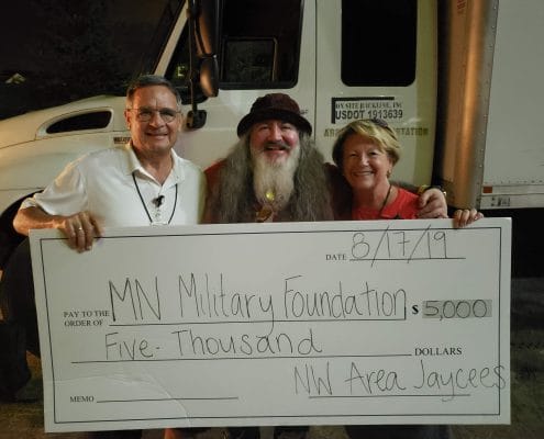 Hogs For Heroes donation