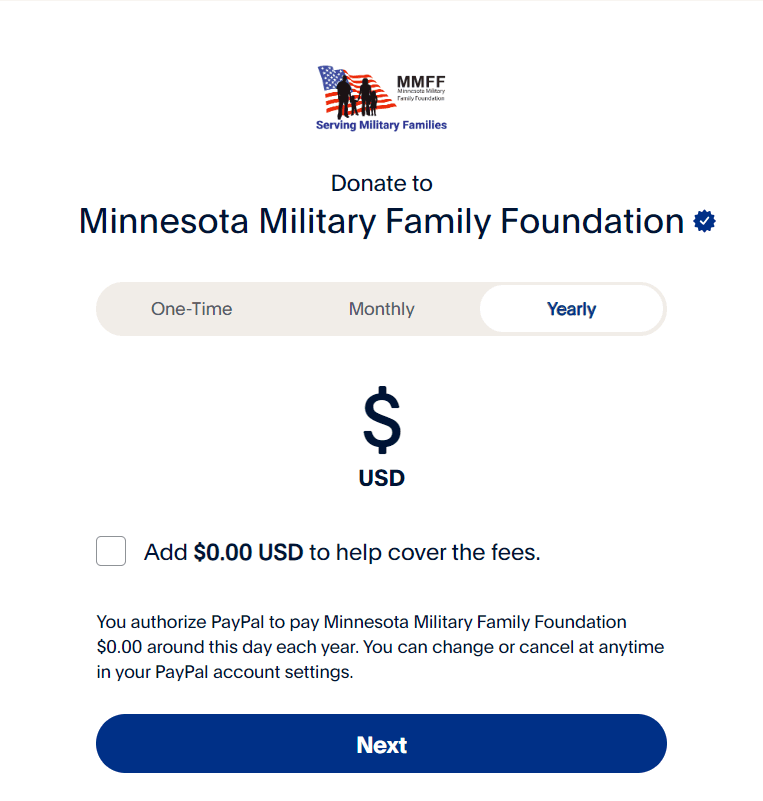 Pay Pal Donation