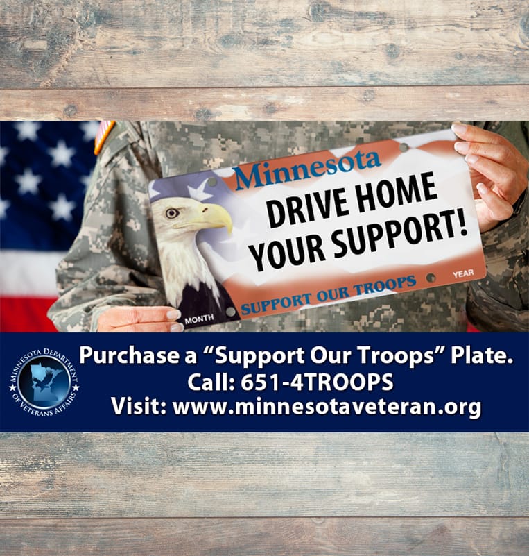 Support Our Troops Plates